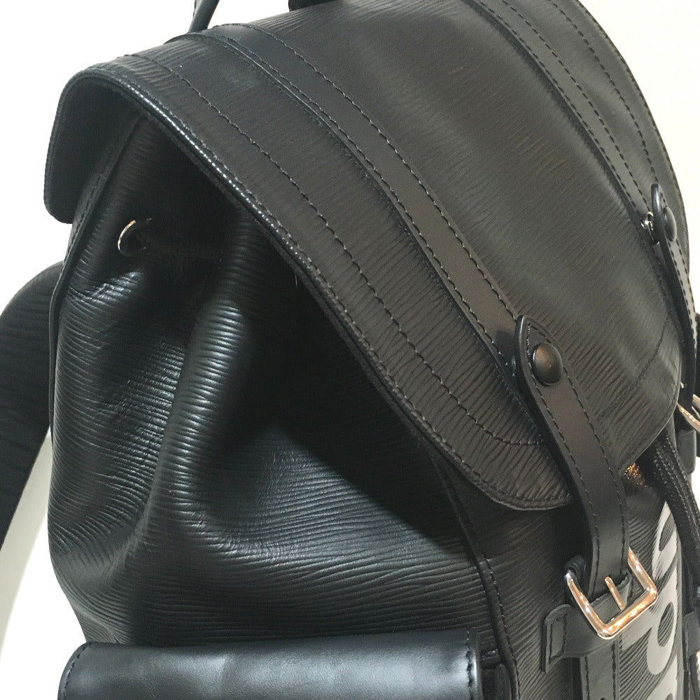 LOUIS VUITTON Backpack M53413 Epi Leather black Epi Christopher PM backpack mens Used Authentic