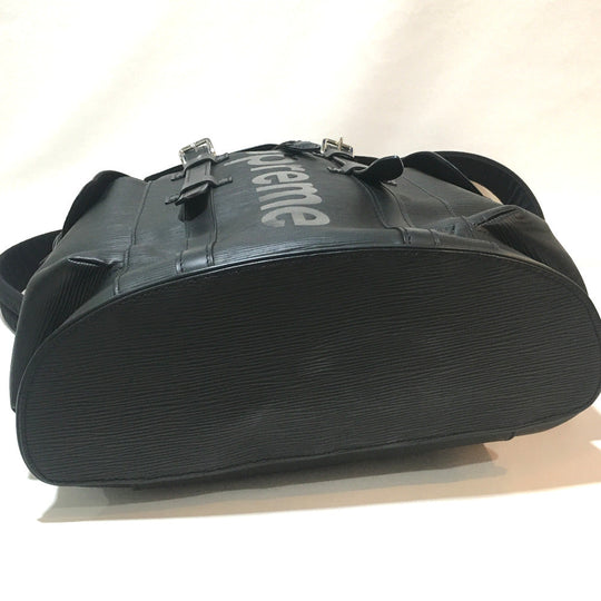 LOUIS VUITTON Backpack M53413 Epi Leather black Epi Christopher PM backpack mens Used Authentic