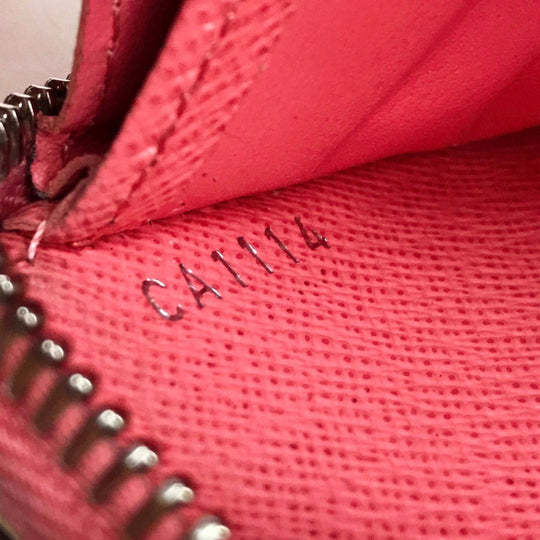 LOUIS VUITTON Long Wallet Purse M60663 Epi Leather Pink type Epi Zippy wallet Women Used Authentic