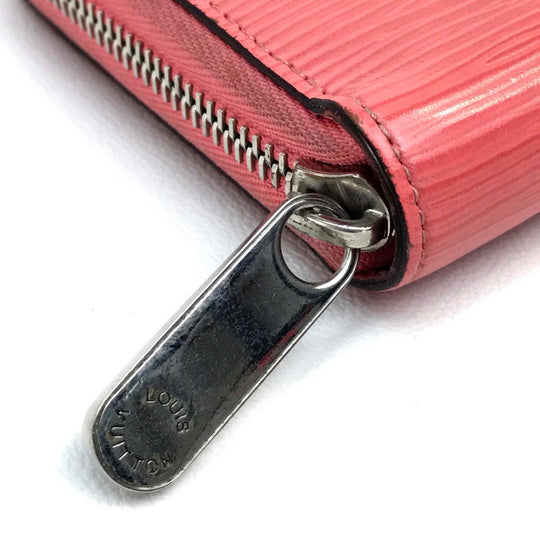 LOUIS VUITTON Long Wallet Purse M60663 Epi Leather Pink type Epi Zippy wallet Women Used Authentic
