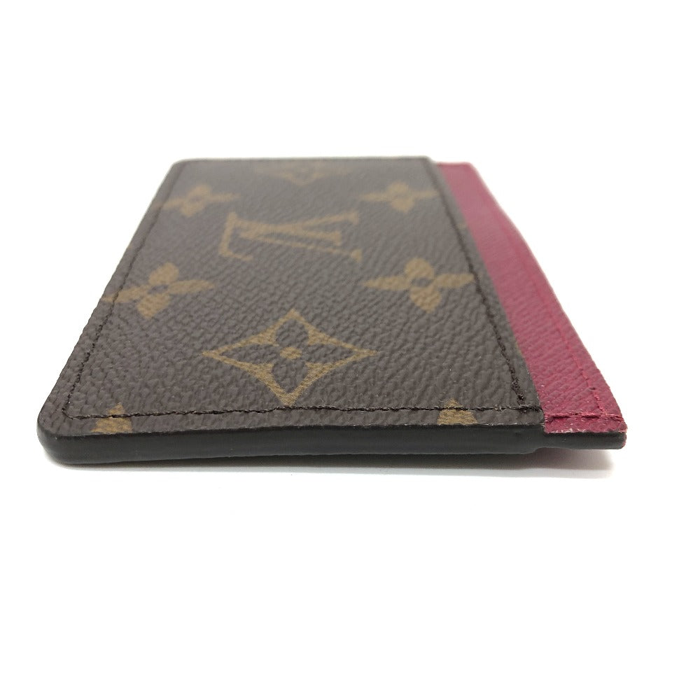 LOUIS VUITTON Card Case M60703 Monogram canvas Brown Monogram Porto cult  Simple Women Used Authentic