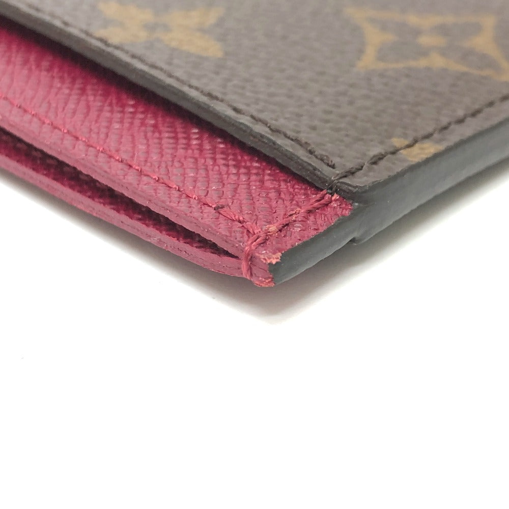 LOUIS VUITTON Card Case M60703 Monogram canvas Brown Monogram Porto cult  Simple Women Used Authentic