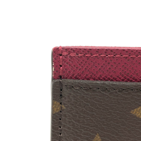 LOUIS VUITTON Card Case M60703 Monogram canvas Brown Monogram Porto cult  Simple Women Used Authentic
