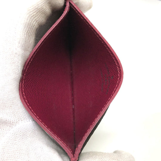 LOUIS VUITTON Card Case M60703 Monogram canvas Brown Monogram Porto cult  Simple Women Used Authentic