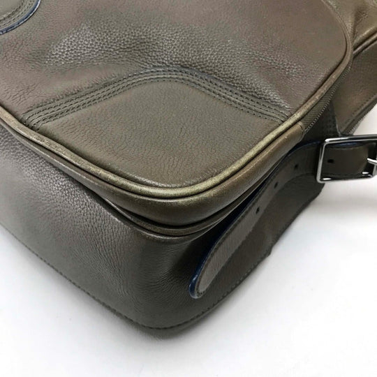 LOUIS VUITTON Shoulder Bag M95781 leather khaki Men's bag mens Used Authentic