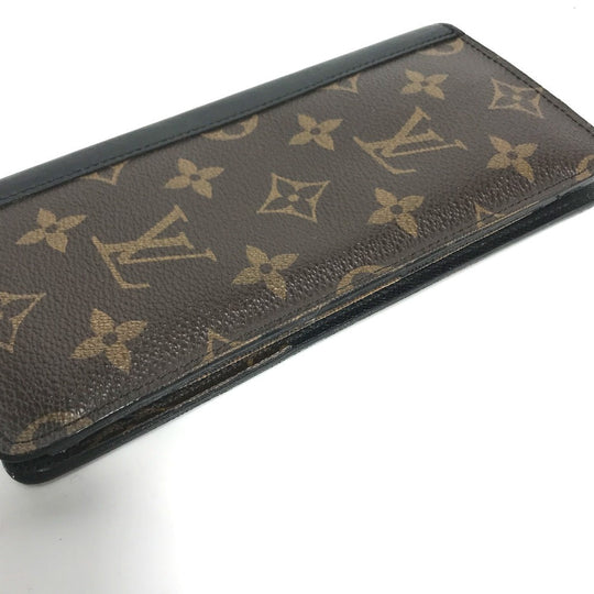 LOUIS VUITTON Long Wallet Purse M93800 Monogram canvas Brown Monogram macacer Portefeuille Tanon mens Used Authentic