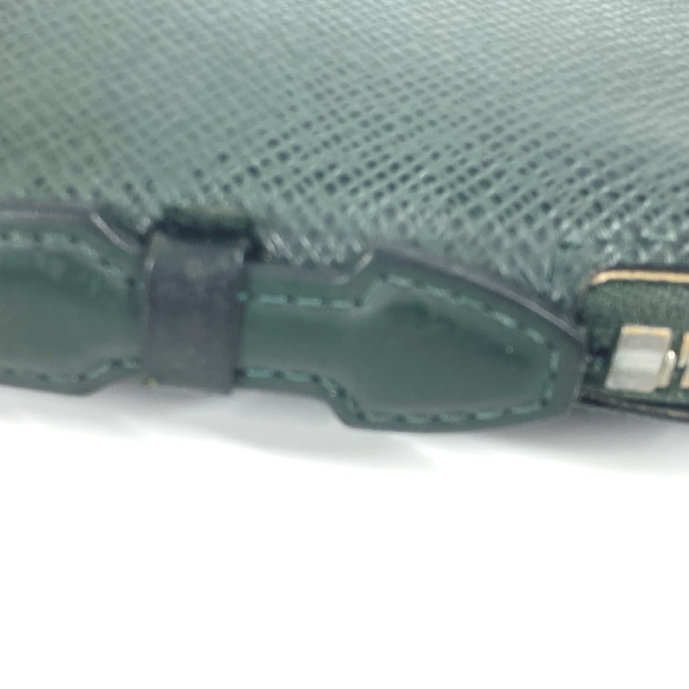 LOUIS VUITTON Long Wallet Purse M30654 Taiga Leather green Taiga Organizer Atoll mens Used Authentic