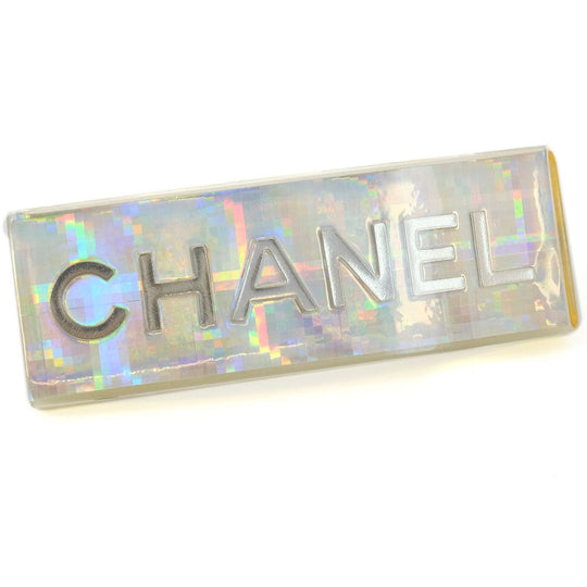 CHANEL Valletta A08682Y02019 ƒ�ƒ^ƒ‹�Aƒvƒ‰ƒXƒ`ƒbƒN Silver Women Used Authentic