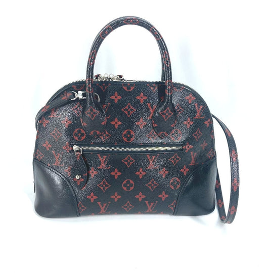LOUIS VUITTON Shoulder Bag M41500 Coated canvas black Monogram Anfra Rouge Alma PM Women Used Authentic