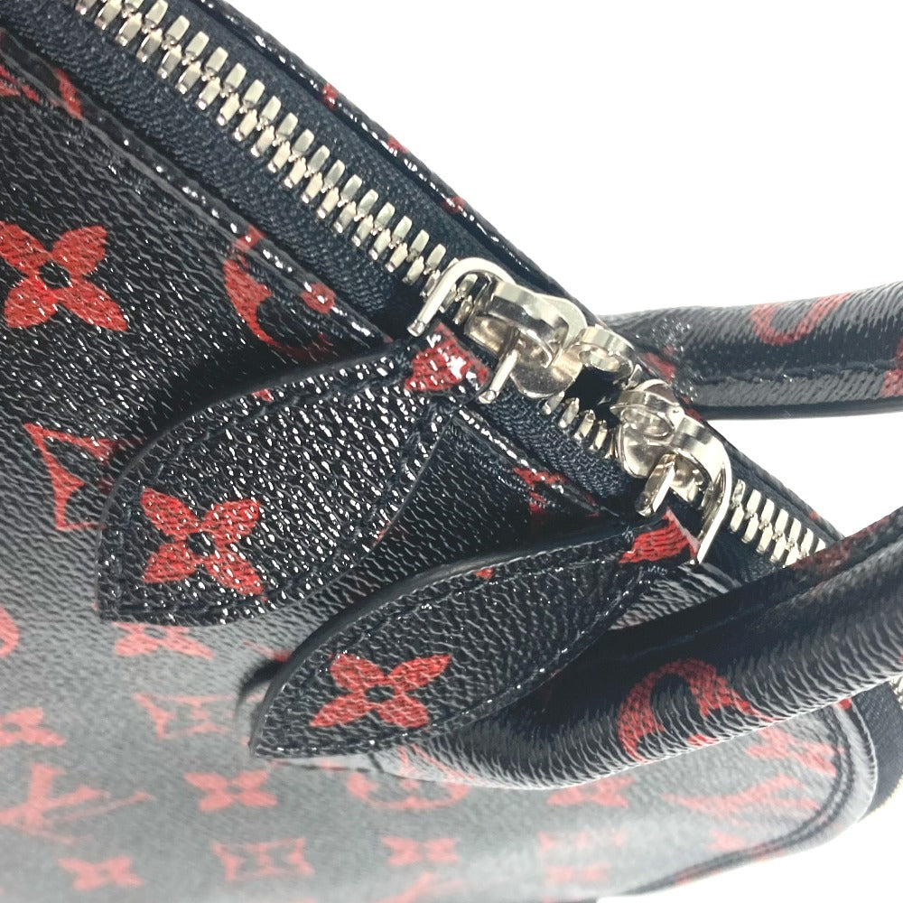 LOUIS VUITTON Shoulder Bag M41500 Coated canvas black Monogram Anfra Rouge Alma PM Women Used Authentic