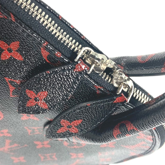 LOUIS VUITTON Shoulder Bag M41500 Coated canvas black Monogram Anfra Rouge Alma PM Women Used Authentic