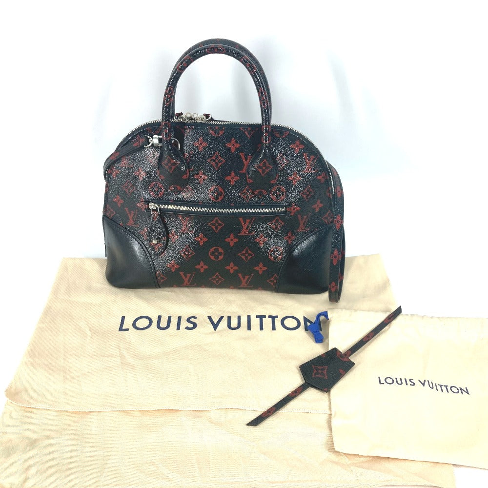 LOUIS VUITTON Shoulder Bag M41500 Coated canvas black Monogram Anfra Rouge Alma PM Women Used Authentic