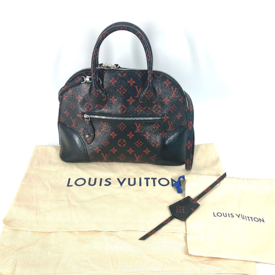 LOUIS VUITTON Shoulder Bag M41500 Coated canvas black Monogram Anfra Rouge Alma PM Women Used Authentic
