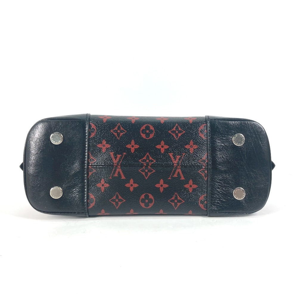 LOUIS VUITTON Shoulder Bag M41500 Coated canvas black Monogram Anfra Rouge Alma PM Women Used Authentic