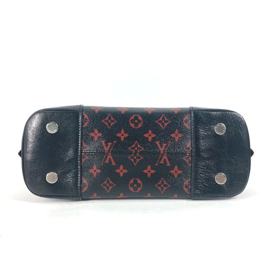 LOUIS VUITTON Shoulder Bag M41500 Coated canvas black Monogram Anfra Rouge Alma PM Women Used Authentic