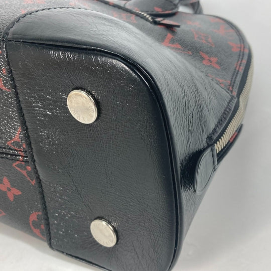 LOUIS VUITTON Shoulder Bag M41500 Coated canvas black Monogram Anfra Rouge Alma PM Women Used Authentic