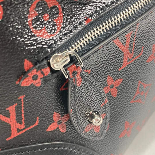 LOUIS VUITTON Shoulder Bag M41500 Coated canvas black Monogram Anfra Rouge Alma PM Women Used Authentic