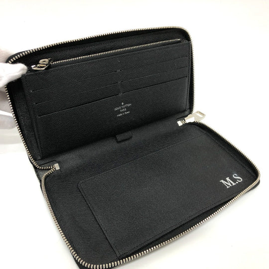 LOUIS VUITTON Long Wallet Purse ‚m61214  Damier Grafitto Canvas black Graphite Christopher nemes mens Used Authentic