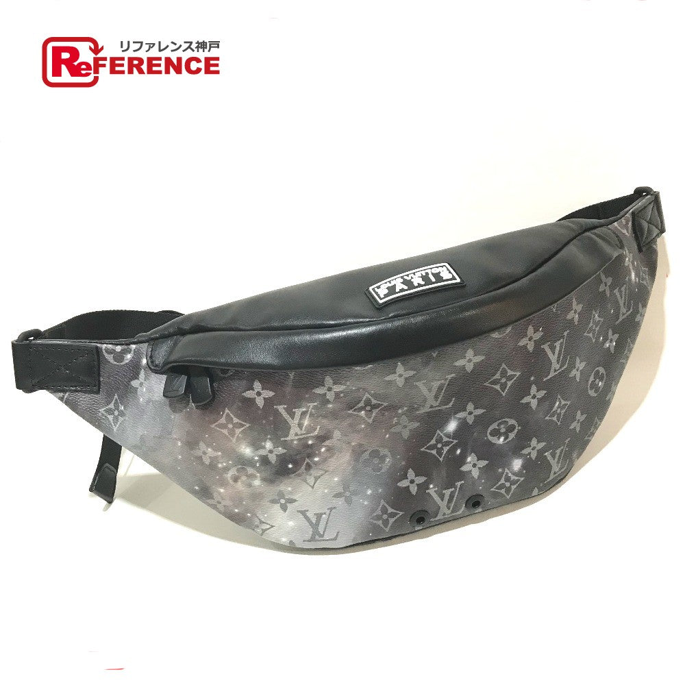 LOUIS VUITTON Sling bag M44444 Monogram Galaxy Canvas black Monogram Galaxy Discovery Bum Bag mens Used Authentic