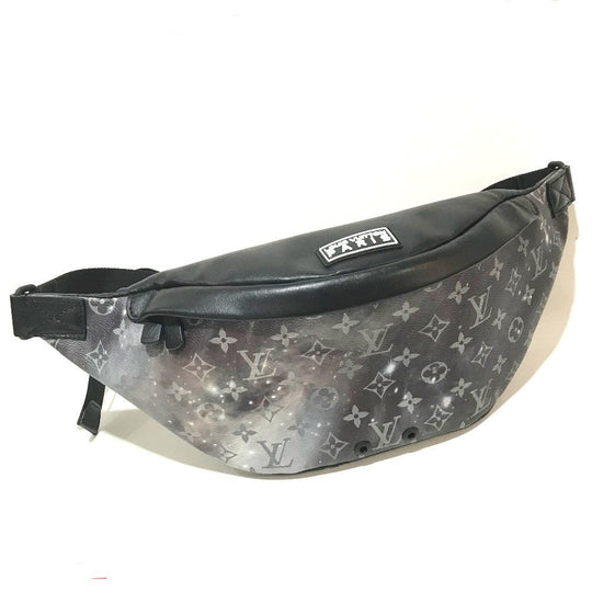 LOUIS VUITTON Sling bag M44444 Monogram Galaxy Canvas black Monogram Galaxy Discovery Bum Bag mens Used Authentic