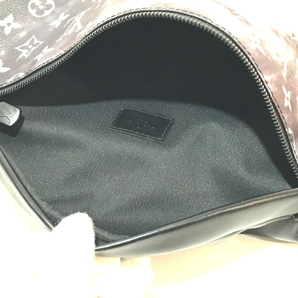 LOUIS VUITTON Sling bag M44444 Monogram Galaxy Canvas black Monogram Galaxy Discovery Bum Bag mens Used Authentic