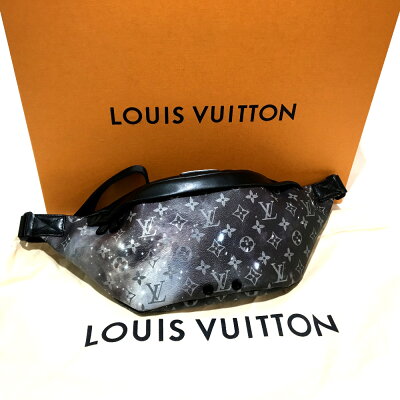 LOUIS VUITTON Sling bag M44444 Monogram Galaxy Canvas black Monogram Galaxy Discovery Bum Bag mens Used Authentic