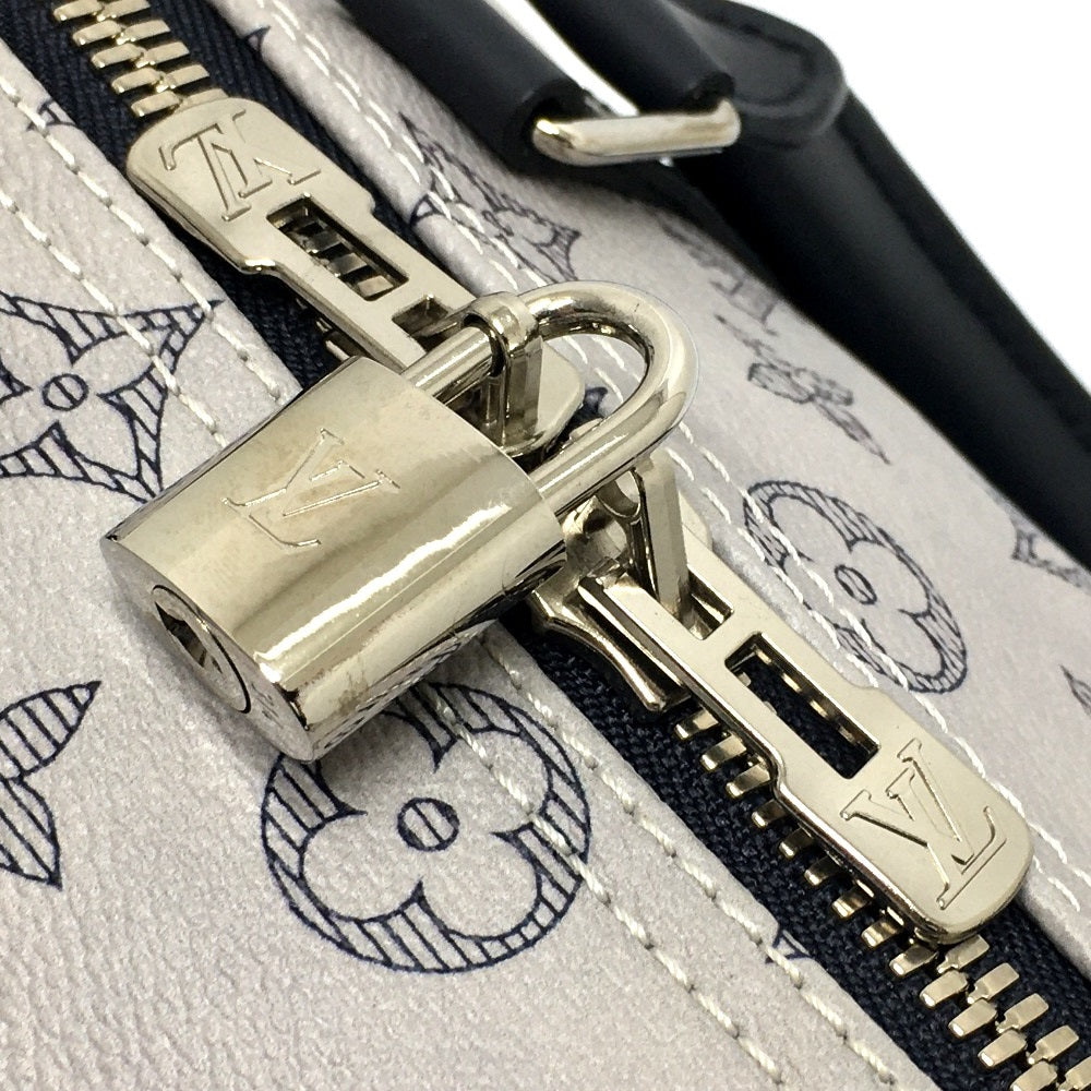 LOUIS VUITTON Boston Duffel bag M54130 Monogram savanna canvas White gray type Monogram savanna Chapman Brothers Keepall 45 Women(Unisex) Used Authentic