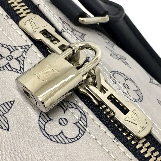 LOUIS VUITTON Boston Duffel bag M54130 Monogram savanna canvas White gray type Monogram savanna Chapman Brothers Keepall 45 Women(Unisex) Used Authentic