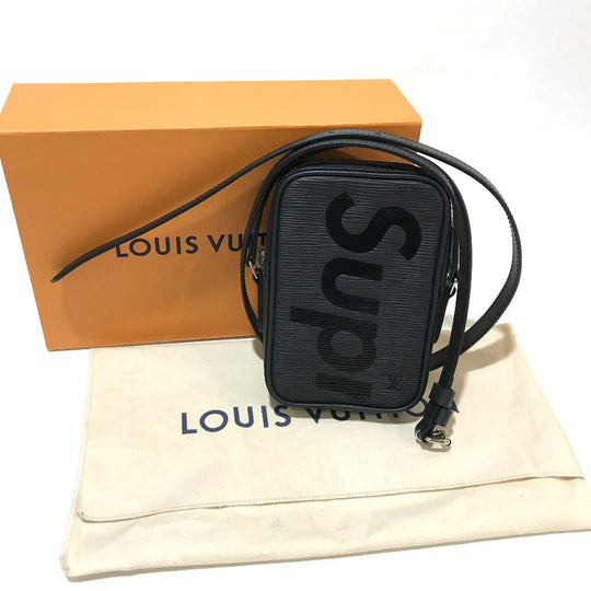 LOUIS VUITTON Shoulder Bag M54789 Epi Leather black Pochette DanubePPM mens Used Authentic