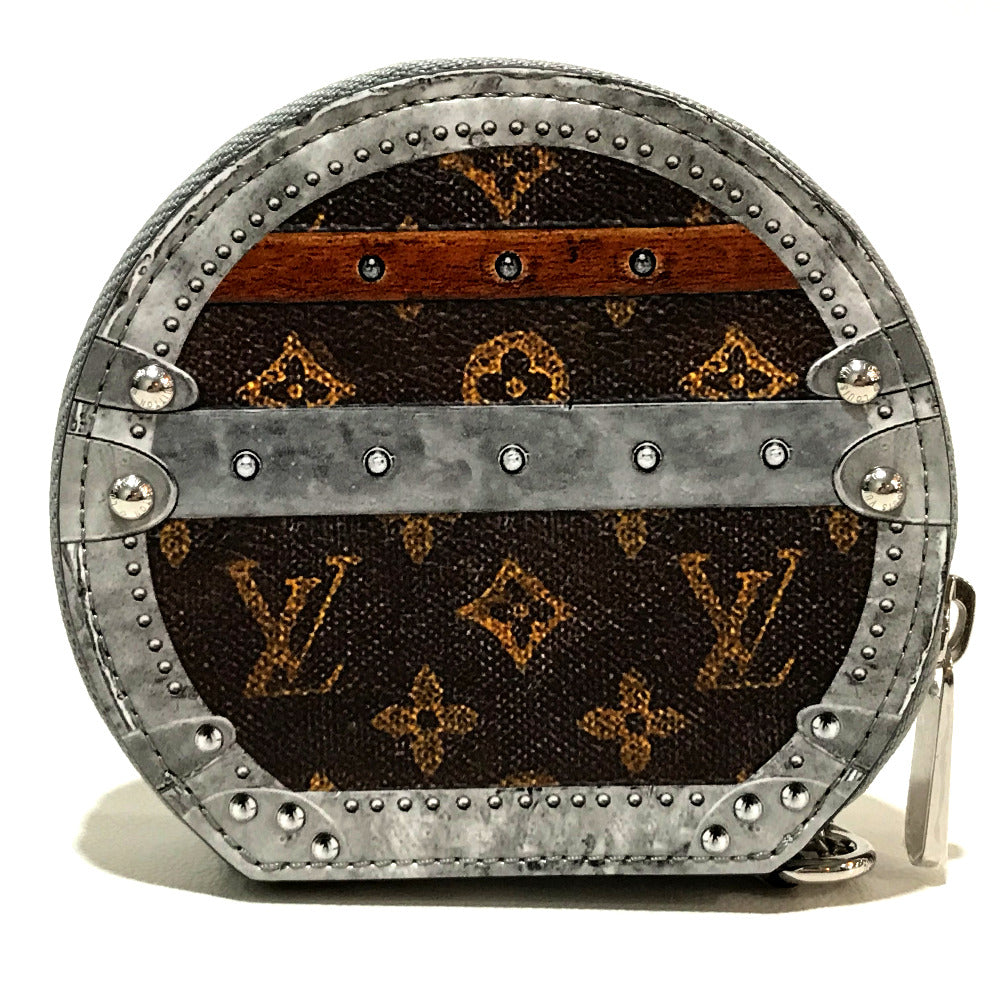 LOUIS VUITTON Key ring M63596 Monogram canvas Brown Transformed monogram Micro-Bowat-Shapo Women Used Authentic