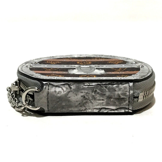 LOUIS VUITTON Key ring M63596 Monogram canvas Brown Transformed monogram Micro-Bowat-Shapo Women Used Authentic