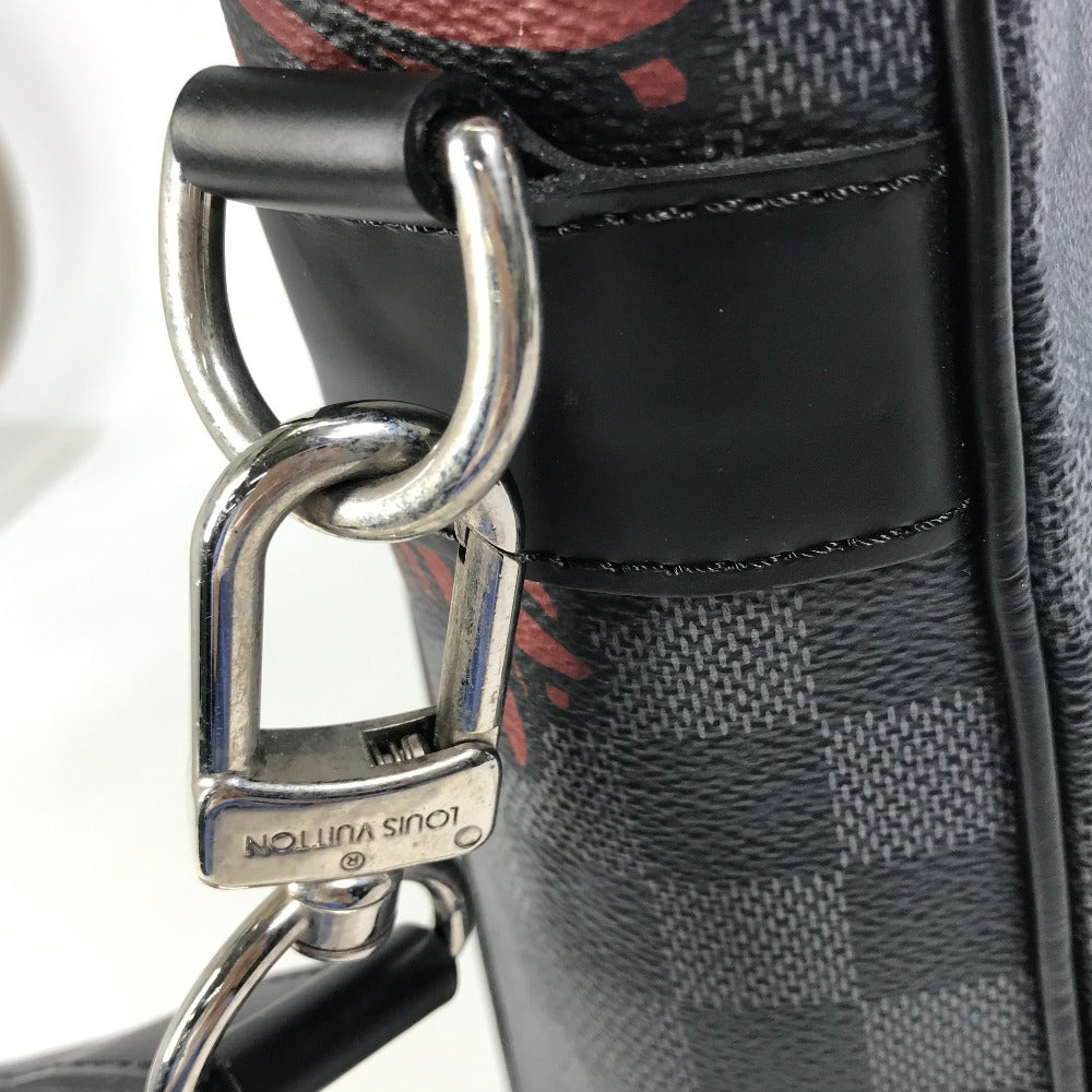 LOUIS VUITTON Tote Bag ‚m41717 Damier Grafitto Canvas black Christopher Nemeth PM Tadao mens Used Authentic