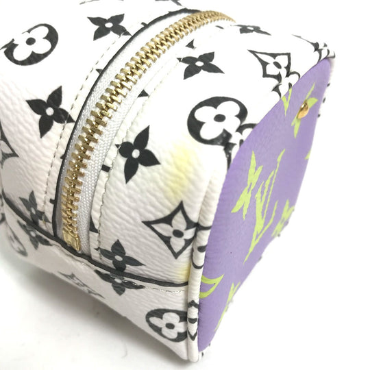 LOUIS VUITTON Pouch M67669 Canvas, Giant Monogram yellow Monogram Giant Portomonet Cube Women Used Authentic
