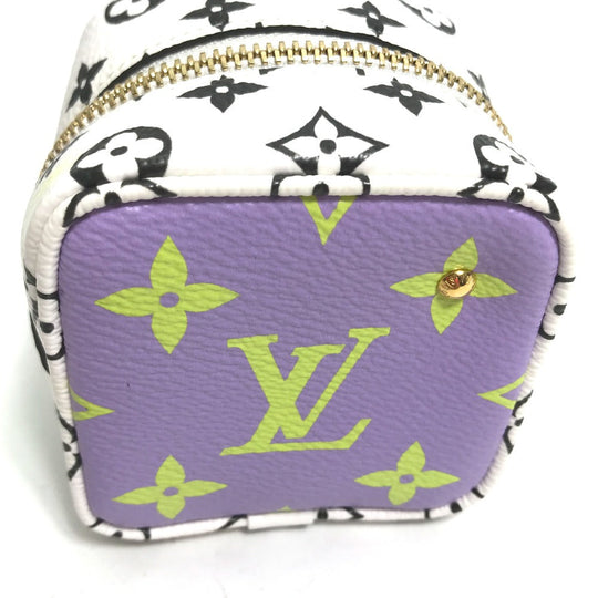LOUIS VUITTON Pouch M67669 Canvas, Giant Monogram yellow Monogram Giant Portomonet Cube Women Used Authentic