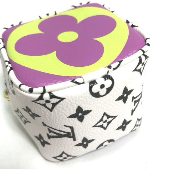 LOUIS VUITTON Pouch M67669 Canvas, Giant Monogram yellow Monogram Giant Portomonet Cube Women Used Authentic