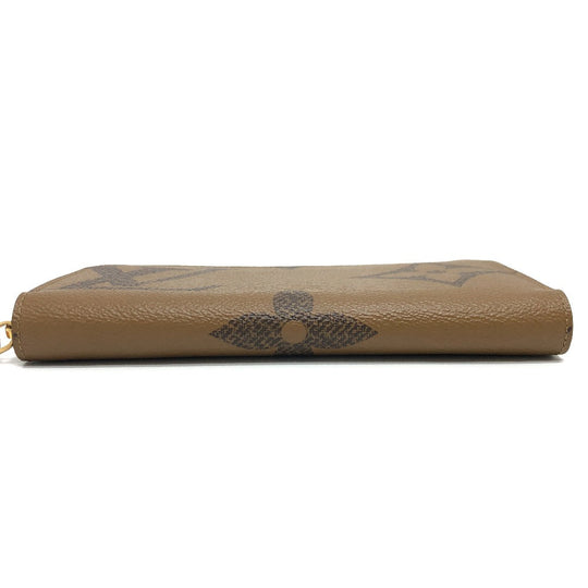 LOUIS VUITTON Long Wallet Purse ‚l67687 Monogram reverse canvas Brown Monogram Giant Women Used Authentic