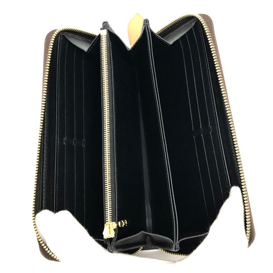 LOUIS VUITTON Long Wallet Purse ‚l67687 Monogram reverse canvas Brown Monogram Giant Women Used Authentic