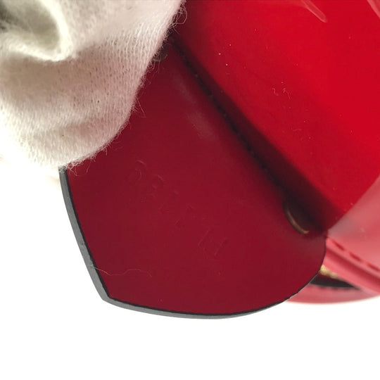 LOUIS VUITTON Handbag M53998 Patent leather Red Monogram Vernis Cannes PM Women Used Authentic
