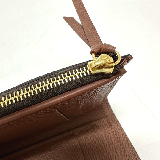 LOUIS VUITTON Folded wallet ‚l62472 Monogram canvas Brown Portefeuille Victorine Women Used Authentic