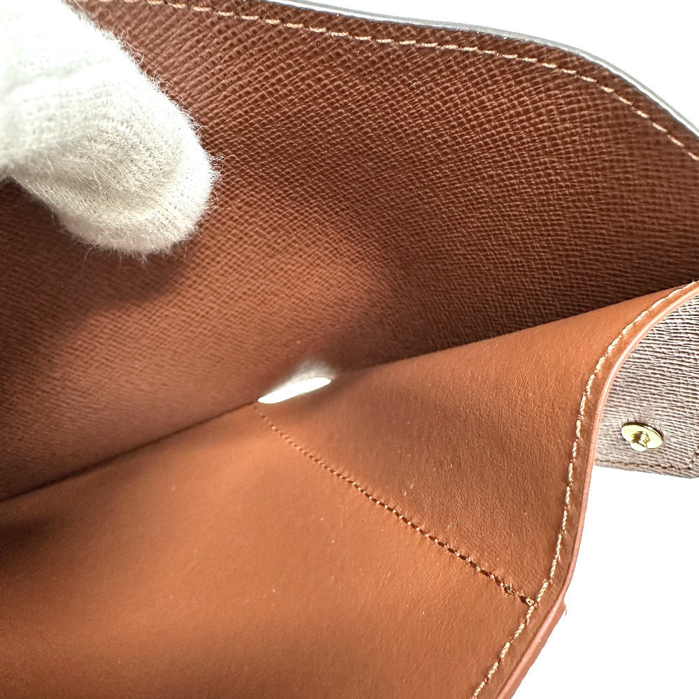LOUIS VUITTON Folded wallet ‚l62472 Monogram canvas Brown Portefeuille Victorine Women Used Authentic
