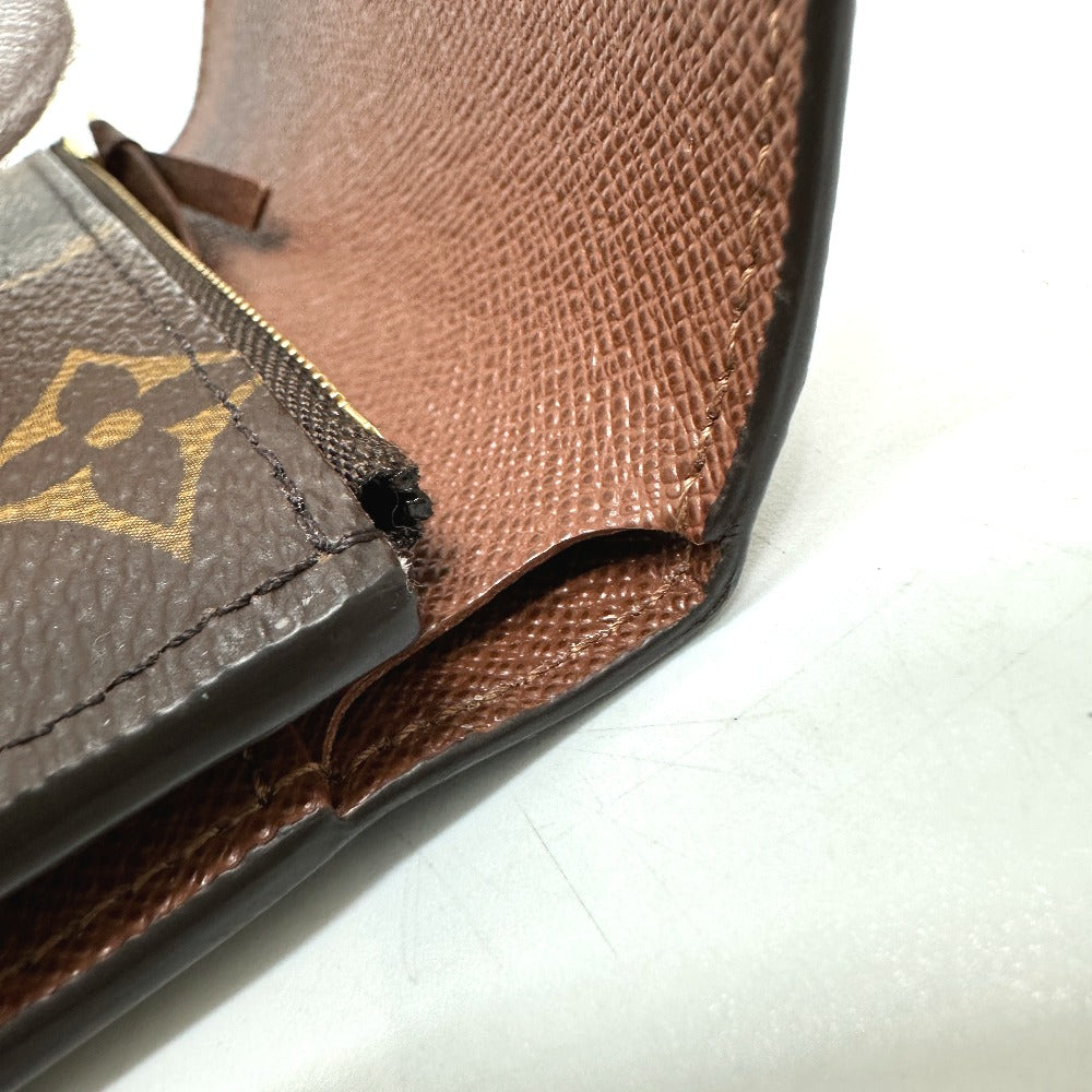 LOUIS VUITTON Folded wallet ‚l62472 Monogram canvas Brown Portefeuille Victorine Women Used Authentic