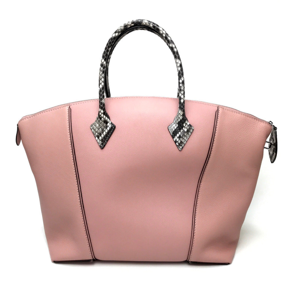 LOUIS VUITTON Handbag N92043  leather pink LockitMM Women Used Authentic