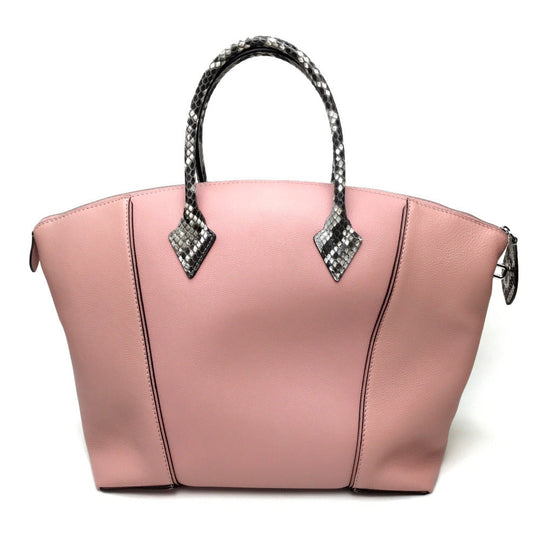 LOUIS VUITTON Handbag N92043  leather pink LockitMM Women Used Authentic