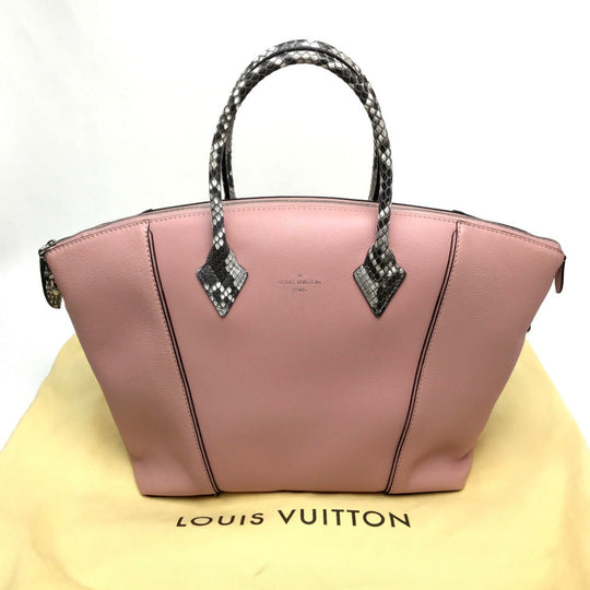 LOUIS VUITTON Handbag N92043  leather pink LockitMM Women Used Authentic