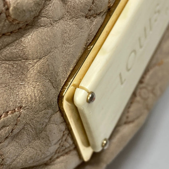 LOUIS VUITTON Shoulder Bag M95423 leather beige Monogram Olympe Nimbs GM Women Used Authentic