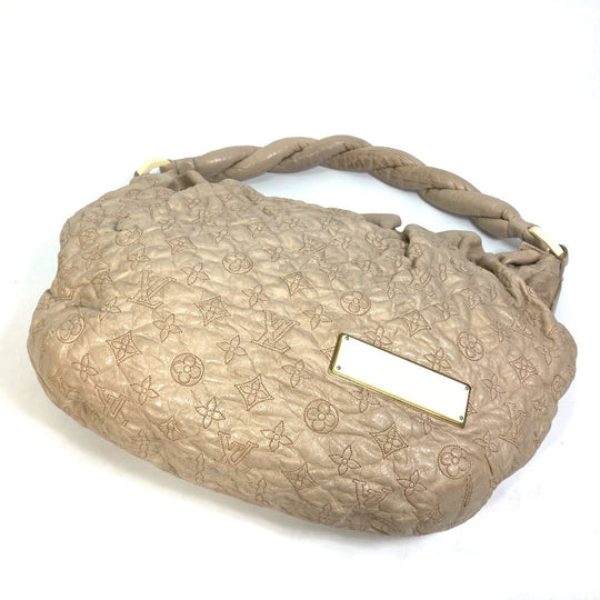 LOUIS VUITTON Shoulder Bag M95423 leather beige Monogram Olympe Nimbs GM Women Used Authentic
