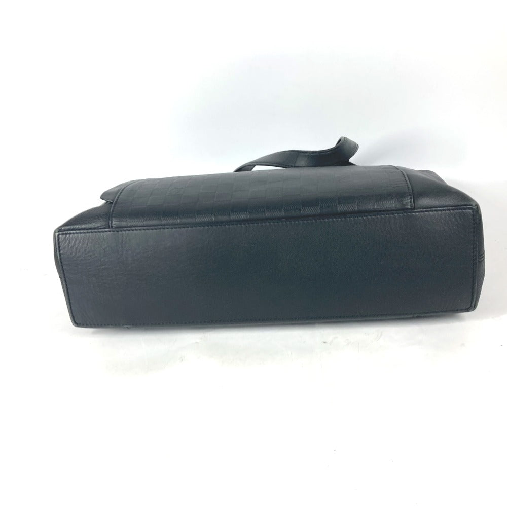 LOUIS VUITTON Tote Bag N41493 Damier Anfini Leather black Damier Anfini Cabavayage mens Used Authentic