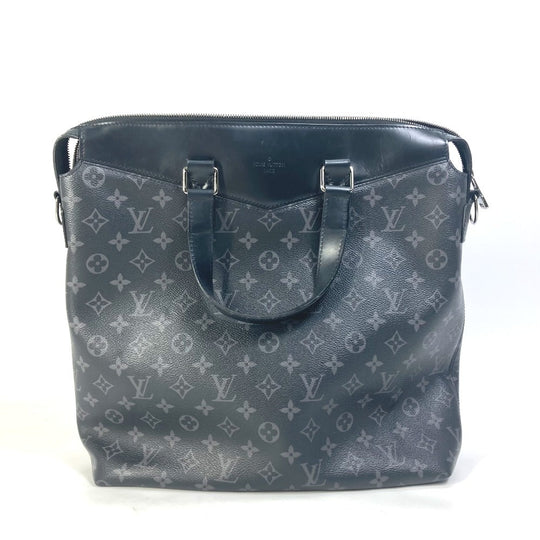 LOUIS VUITTON Tote Bag M40567 Monogram Eclipse Canvas black Monogram Eclipse Tote Explorer mens Used Authentic