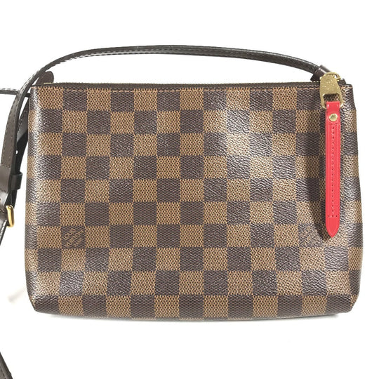 LOUIS VUITTON Shoulder Bag N48259 Damier canvas Brown Damier Twice Women Used Authentic
