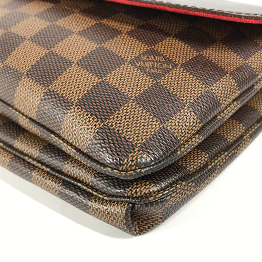 LOUIS VUITTON Shoulder Bag N48259 Damier canvas Brown Damier Twice Women Used Authentic